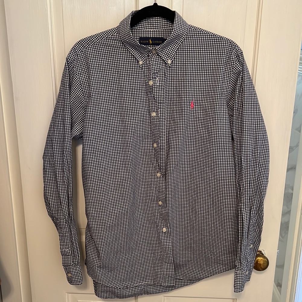 Dark blue Ralph Lauren polo dress shirt